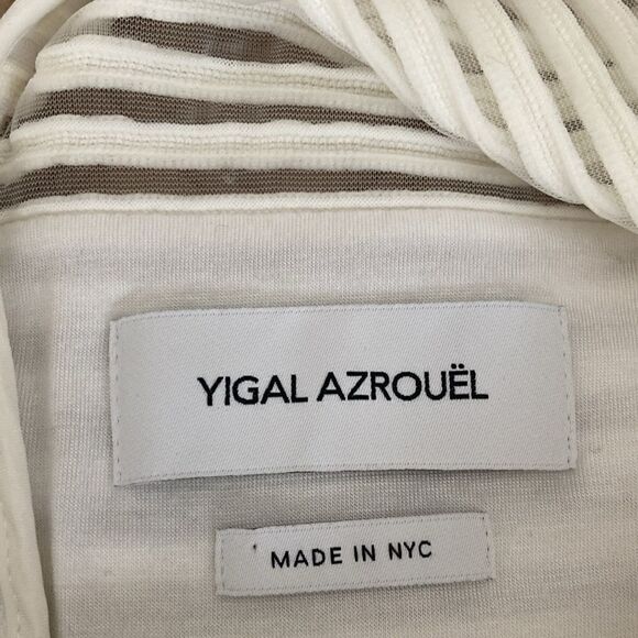 Yigal Azrouel White Sheath Cold Shoulder Dress. Size 0. - Picture 7 of 9